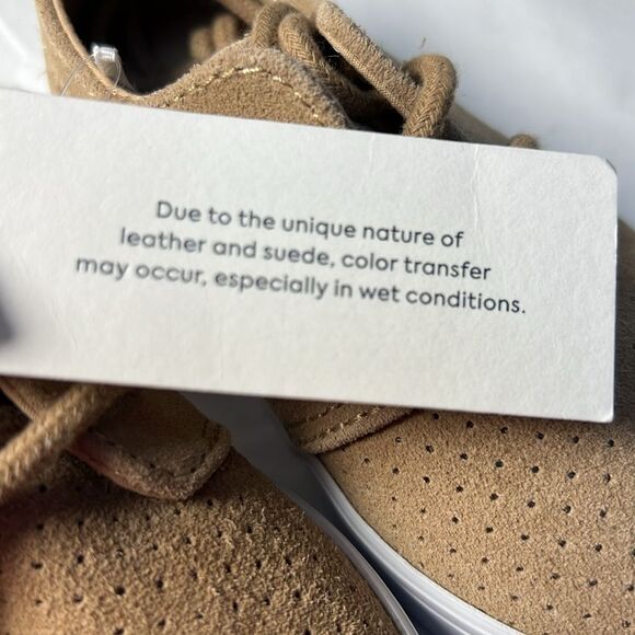 Janie and Jack 100048922 Boy Tan Suede Perforated Sneaker   NWT - Picture 8 of 9